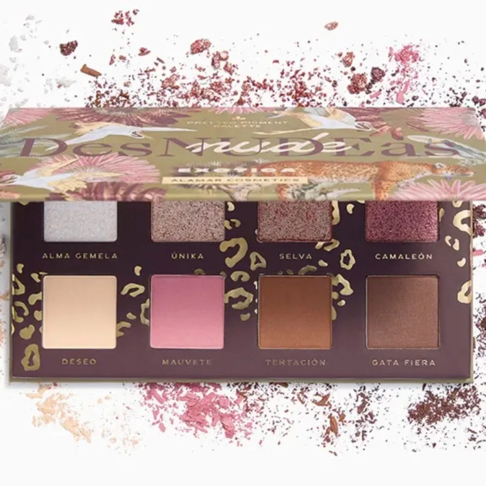 NWT Des NudeEas Pressed Pigment Eyeshadow Pallette Exotica Alamar Cosmetics